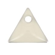 Placca in metallo triangolare resina eposs. 8 mm Crema x8|raw }}