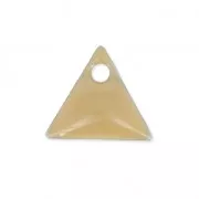 Sequins en métal triangle résine époxy 8 mm Beige x8