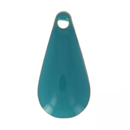 Goccia di metallo resina epossidica 12 mm Green Turquoise x10