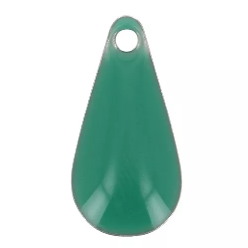 Goccia di metallo resina epossidica 12 mm verde smeraldo x10