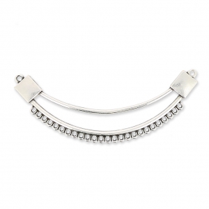 Pendente distanziatore multifile etnico 112 mm Placcatura argento antico