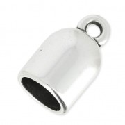 Terminale per la creazione di bijoux spirale o per cordone 10 mm Placcatura argento antico|raw }}