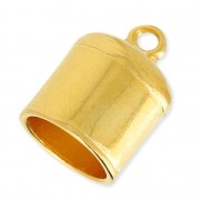 Terminale per la creazione di bijoux spirale o per cordone 10 mm Dorato con oro fino|raw }}