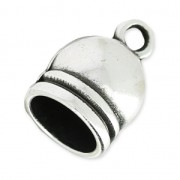 Terminale per la creazione di bijoux spirale o per cordone  8 mm Placcatura argento antico|raw }}