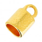 Terminale per la creazione di bijoux spirale o per cordone 8.5 mm Dorato con oro fino|raw }}