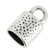 Terminale per la creazione di bijoux spirale o per cordone  8.5mm Placcatura argento antico|raw }}