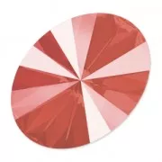 Cabochon PureCrystal 4122 Oval Rivoli 8x6mm  Crystal Light Coral