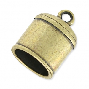 Terminale per la creazione di bijoux spirale o per cordone 10 mm bronzo