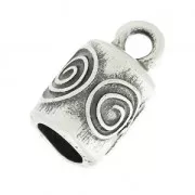 Terminale per cordone 8.8 mm placcatura argento fino anticato