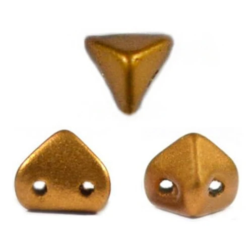 Perle in vetro Super-Khéops® par Puca® 6 mm Golden Mat x10g