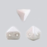 Perle in vetro Super-Khéops® par Puca® 6 mm Chalkwhite Ceramic Look x10g
