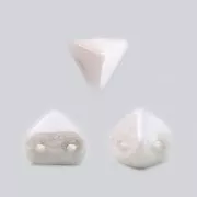 Perle in vetro Super-Khéops® par Puca® 6 mm Chalkwhite Ceramic Look x10g