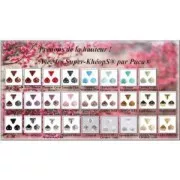 Perle in vetro Super-Khéops® par Puca® 6mm Op Mix Rose/Gold Cera Look x10g