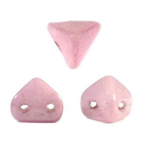 Perle in vetro Super-Khéops® par Puca® 6mm Op Light Rose Ceramic Look x10g