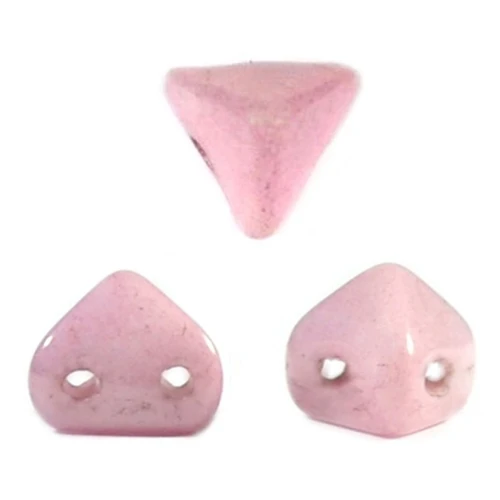 Perle in vetro Super-Khéops® par Puca® 6mm Op Light Rose Ceramic Look x10g