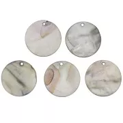 Zecchino tondo Madreperla mm. 30 Grigio x1