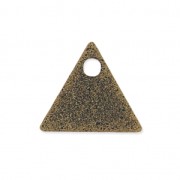 Placca triangolare in metallo glitterata 8 mm bronzo x8|raw }}