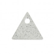 Placca triangolare in metallo glitterata 8 mm rodiato x8|raw }}