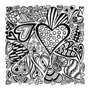 Fogli di struttura Cernit 9 cm Cuori x1