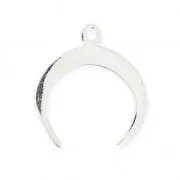 Ciondolo forma mezza-luna o corno mm.16.5 Argento 925  x1