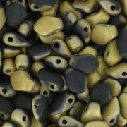 Perle in vetro Rep. Ceca Gekko® 3x5 mm Jet Amber Mat x5g|raw }}