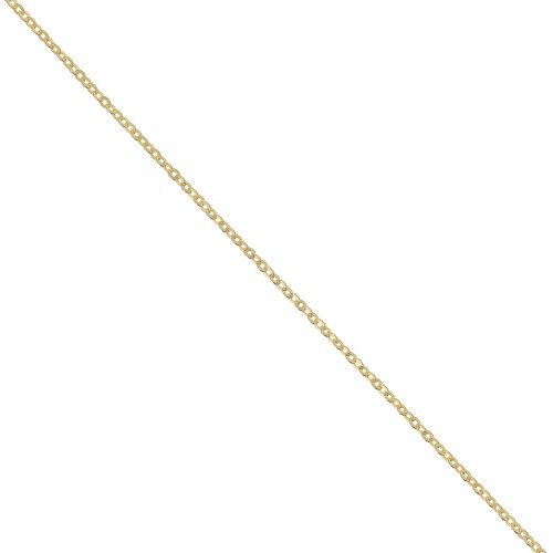 Catena forzatina Forçat mm. 1.4 Argento 925 dorato con oro fino x cm.50