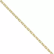 Catena forzatina Forçat mm. 1.4 Argento 925 dorato con oro fino x cm.50