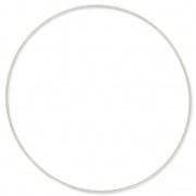 Anello di montaggio e tessitura rotondo 60 mm rodiato