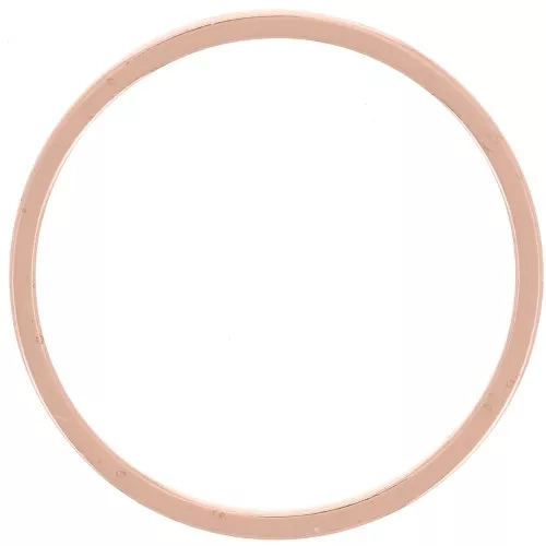 Anello di montaggio e tessitura rotondo 20 mm - Dorato rosa x1