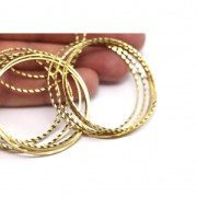 Anello di montaggio e tessitura lavorato 35 mm in ottone grezzo x1