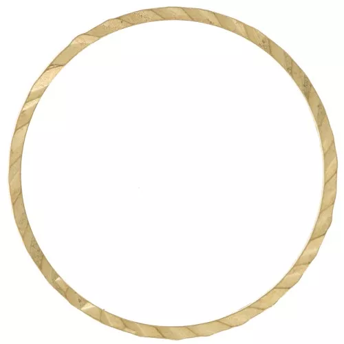 Anello di montaggio e tessitura lavorato 25 mm in ottone grezzo