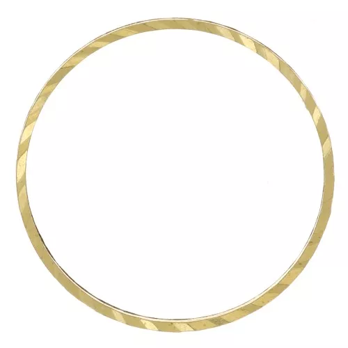 Anello di montaggio e tessitura lavorato 16 mm in ottone grezzo x1