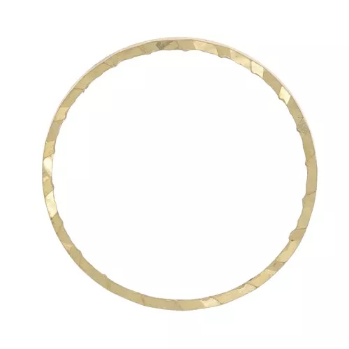 Anello di montaggio e tessitura lavorato 14 mm in ottone grezzo