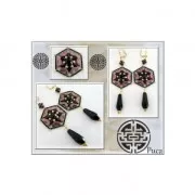 Base di montaggio e tessitura quadrato 25 mm in ottone grezzo x1