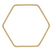 Base di montaggio e tessitura esagono 21x19 mm in ottone grezzo x1|raw }}