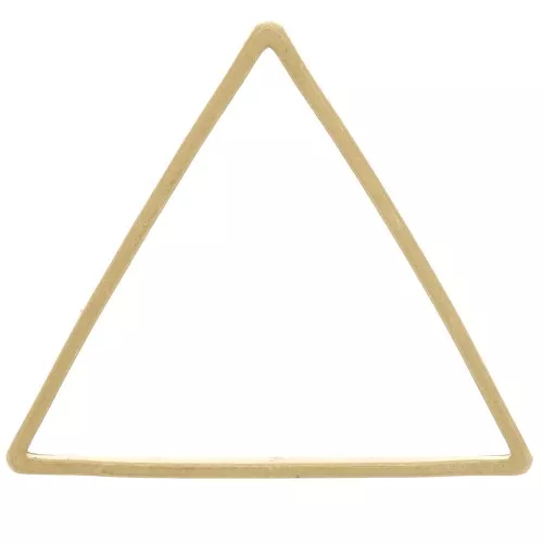 Base di montaggio e tessitura triangolo 16x18 mm in ottone grezzo