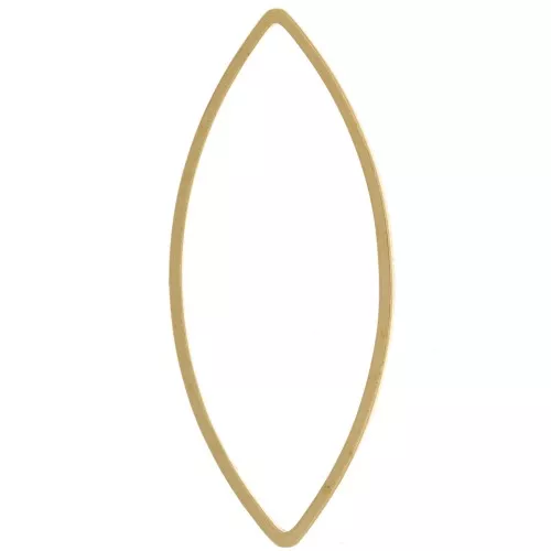 Base di montaggio navette 41x17mm in ottone grezzo