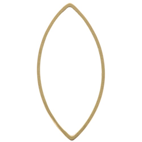 Base di montaggio navette  22x11 mm in ottone grezzo