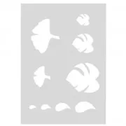 Modello per pasta polimerica 210x148 mm Foglie