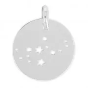Pendente costellazione vergine - 18 mm en Argento 925 x1