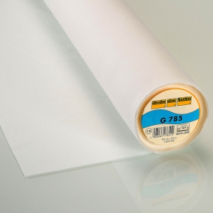Vlieseline tela sottile termoadesiva e bi-stretch G785 Bianco x10cm