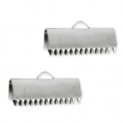 Terminali da stringere mm. 20 in acciaio inox x2