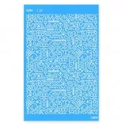 Silk Screen Moiko 74x105 mm - Motivo labirinto 7.24