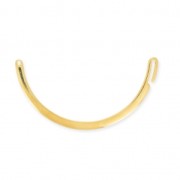 Mezzo bracciale da personalizzare con foro per cordone 1mm Dorato con oro fino|raw }}