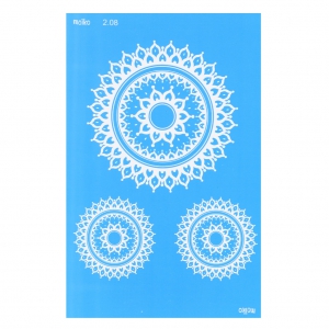 Silk Screen Moiko 74x105 mm -Mandalas 2.08