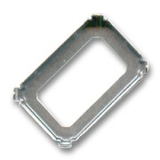 Castone PureCrystal 4627 mm. 27x18,5 argentato brunito