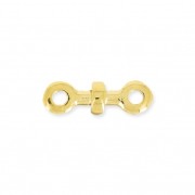 Distanziatore con rondella 12 mm per laccetti di 1.5 mm Dorato con oro fino