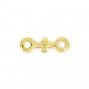 Distanziatore con rondella 12 mm per laccetti di 1.5 mm Dorato con oro fino