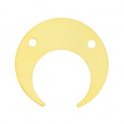 Distanziatore 2 trous mezza-luna o corno 30mm dorato con oro finox1|raw }}