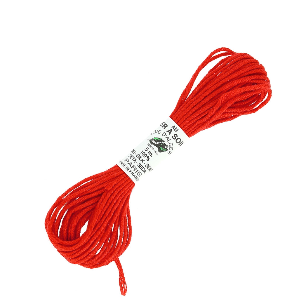 Filo da ricamo Seta ovale Rosa corallo (2913) x30m - Perles & Co